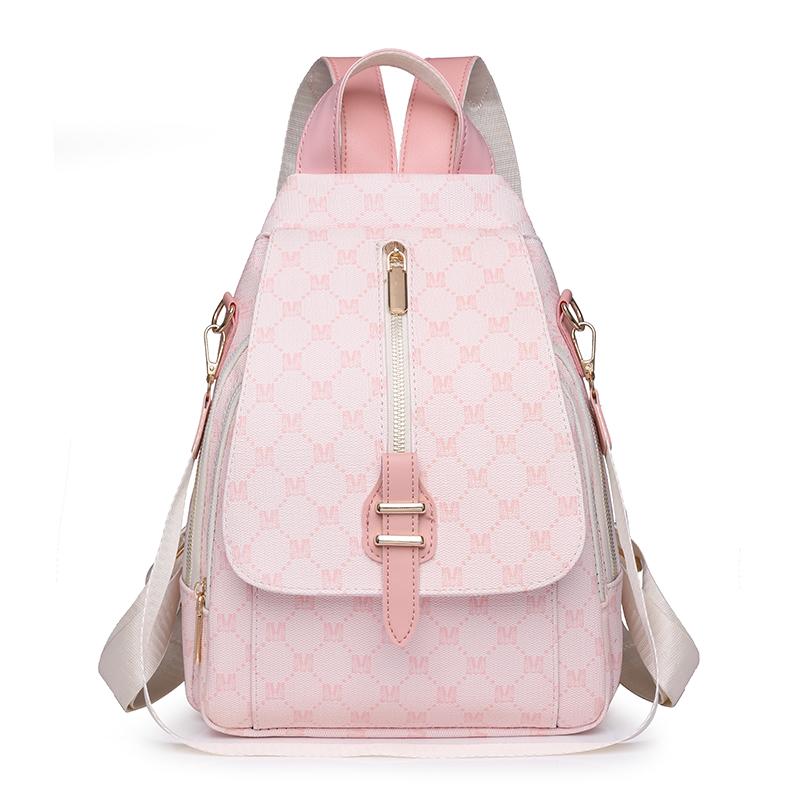 Print-Rucksack Damen-Rucksack aus weichem Leder, vielseitig verwendbar, Umhängetasche, Reiserucksack für Damen