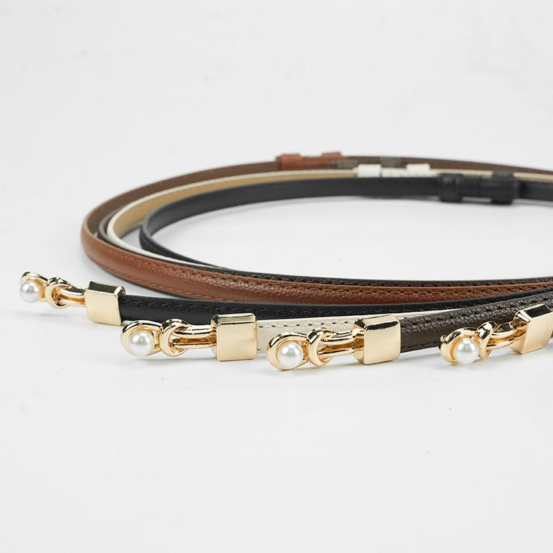 Adjustable Thin Waist Belt for Women Fashion Slimming Buckle Suit Dress Skirt Date and Office Use