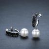 Black Awn Schwarze Schmuck-Tropfenohrringe für Frauen