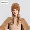 Hat Gloves Scarf Three-piece Men's Winter Outdoor Fleece Warm Ear Protection Knitted Wool Hat Women's