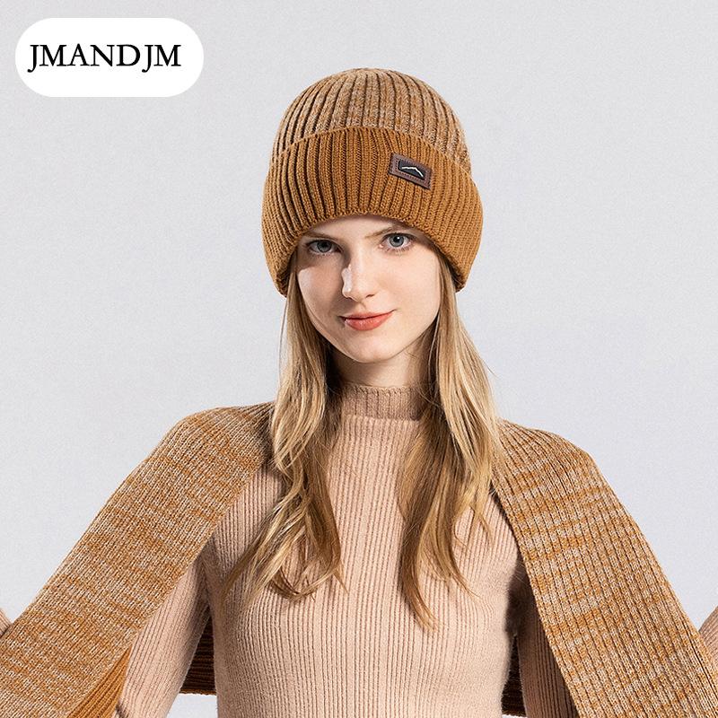 Hat Gloves Scarf Three-piece Men's Winter Outdoor Fleece Warm Ear Protection Knitted Wool Hat Women's