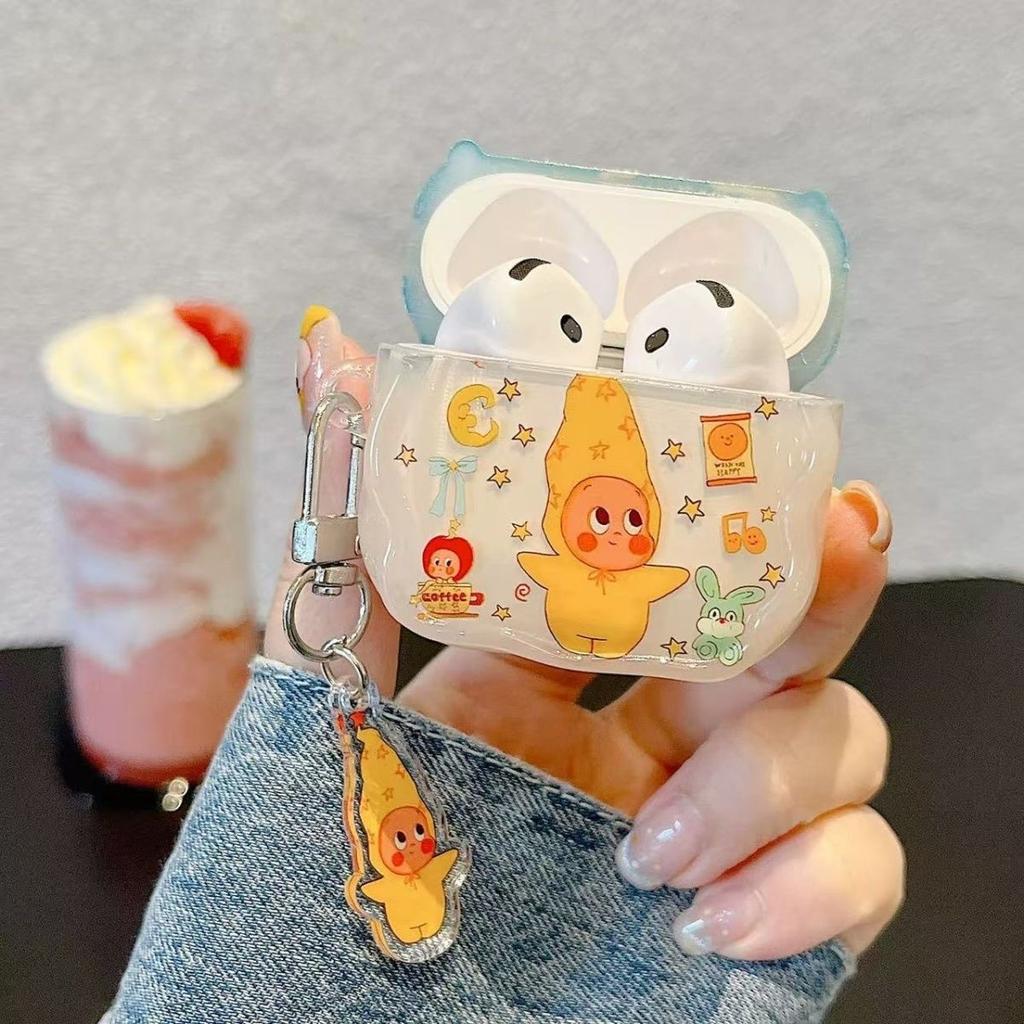 Cartoon star pendant is suitable for airpodspro1 Apple wireless bluetooth headset case 1 new 1st generation anti-drop.
