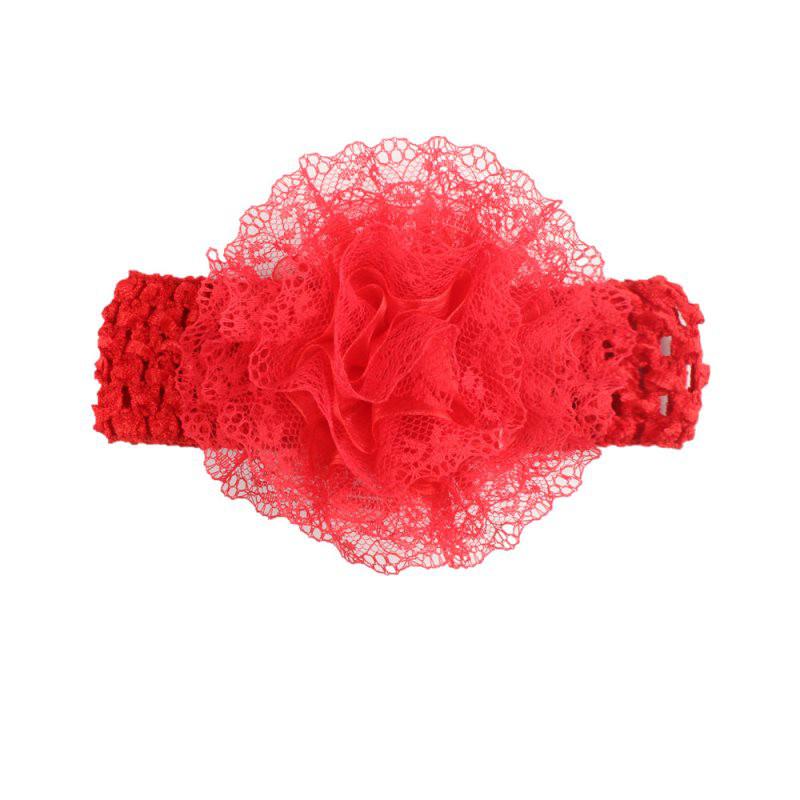 Baby Headband Mesh Yarn Lace Flower Headwear Girl Birthday Party Dress Wear Accessories