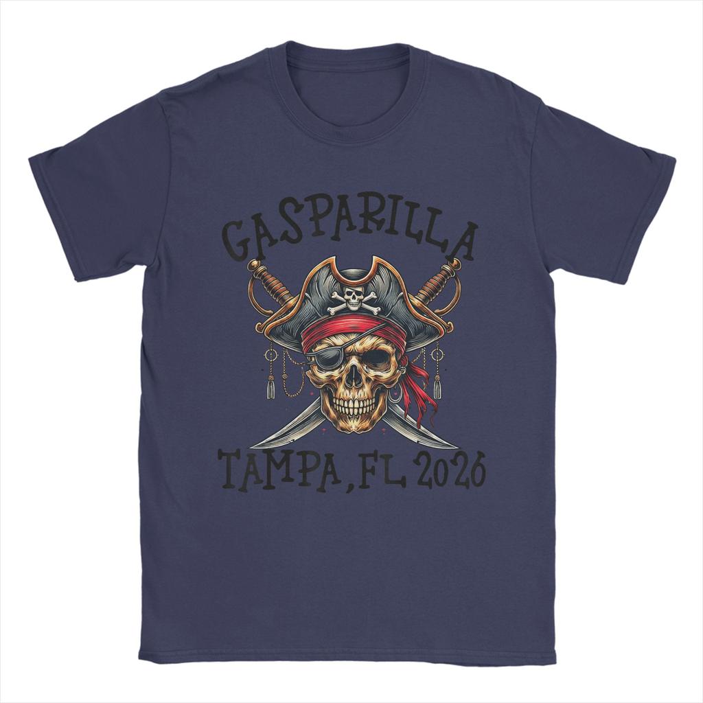 Unisex TShirts Gasparilla 2026 Pirate Festival Tampa FL Creative Cotton Tee Shirt Short Sleeve Clothes Birthday Present