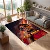 Lamine Yamal Printed Crystal Velvet Rug Non‑Slip Crystal Velvet Carpet For Sofa Bedroom Indoor Home Decoration