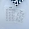 2026 A5/A6 Loose Leaf 6 Holes Calendar Separator Page Durable Transparent Pp Frosted Material For Planner Time Management