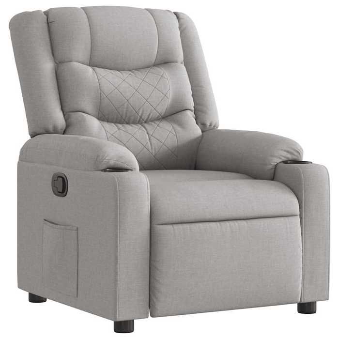 VidaXL Recliner Armchair Cloud Grey Fabric 4019928