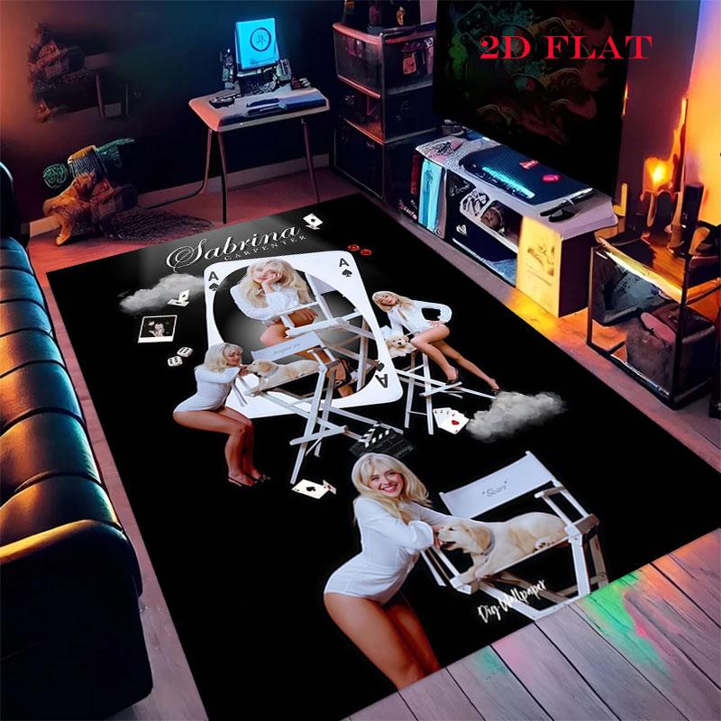 Sabrina Carpenter Soul Carpet Rug for Living Room Bedroom Home Sofa Decoration,Kids Play Nonslip Floor Mat