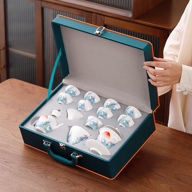 Bafang Li Zhirisheng 13-Piece Ceramic Tea Set