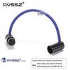 AVSSZ FX3 Gold-Plated XLR L-Shaped Microphone Cable, Short Male to Female Audio Connector