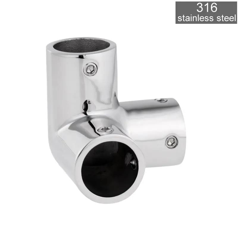 316 Stainless Steel Tube Pipe Connector Super Anti-corrosion No Rust for Ocean Yacht Dock Outdoor Awning Tube Fastener