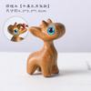 Green Sandalwood Giraffe Small Deer Ornaments Valentine's Day Gift Creative DIY Accessories Small Pendant sculptures & figurines