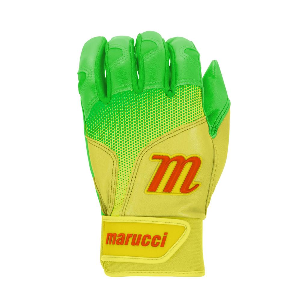 Marucci Sports PWR Fade Batting Gloves Lime Green Yellow AXXL