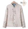 Women's Chinese Retro Style Frog Button Warm Cotton Jacket, Autumn/Winter 2025 Edition