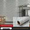 Gray Waterproof Self-Adhesive Wallpaper for Bedroom, Living Room, Dorm, or Shop Decor.