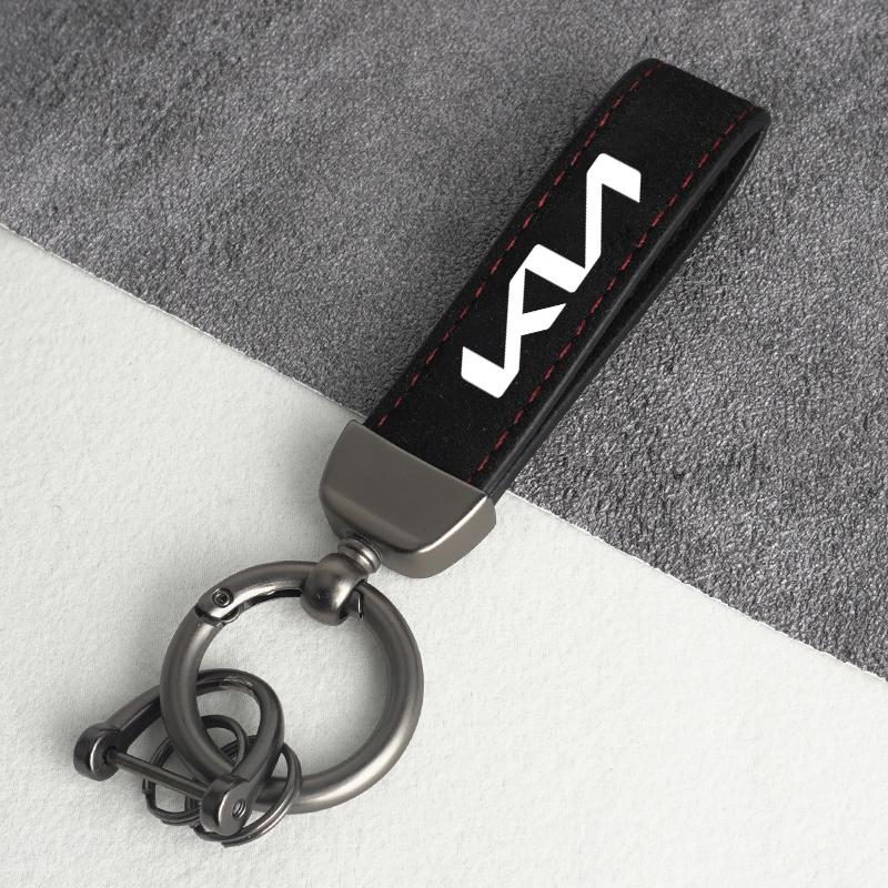 Leather Car Styling Keychain Ring For Kia Rio Picanto Sportage Niro Morning Ceed ProCeed Stonic KN Car Decoration Accessories Rpfkn11