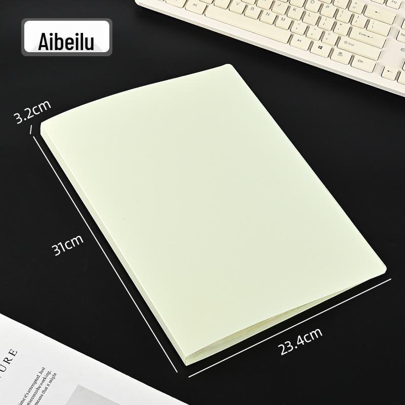 Gradient Transparent Multi-layer Music Score & Test Paper Folder - Large Capacity Storage Book with Flip-over Insert Pages