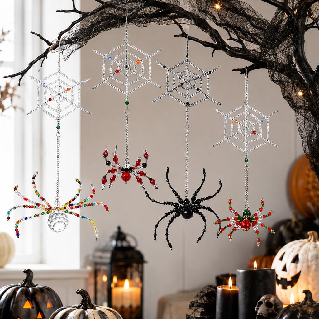 Creative Large Beaded Hanging Ornament for Home Halloween Party Decor