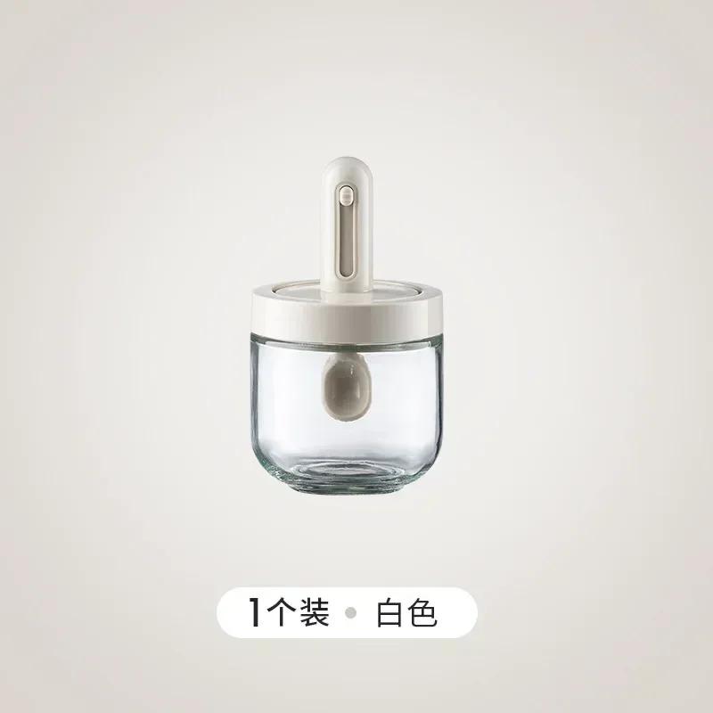 Kuchyňské doplňky Kořenka s lžičkou Sůl Pepř Kořenka Nádoba na koření Omáčka Ocet Skleněná Láhev na olej Štětec Med Cukřenka