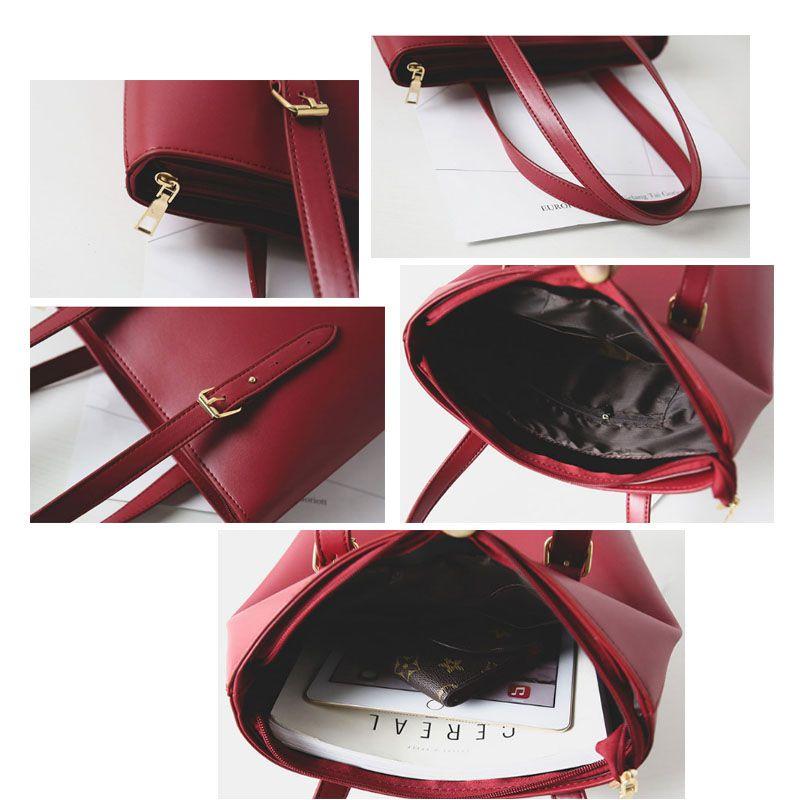 Elegant And Stylish Women Pu Leather Shoulder Bag With Soft Surface And Zipper Closure