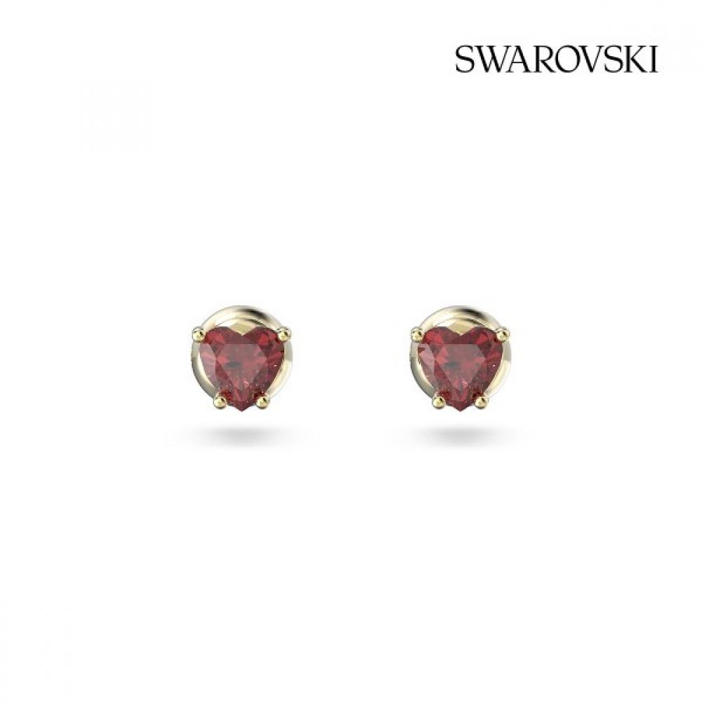 Swarovski Red Gold Stud Earrings 5639133