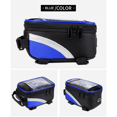 Bicycle Front Bag Water Repellent Touch Screen Phone Bag Mountain Bike Top Tube Bag Mountain Road Bicycle Accessories