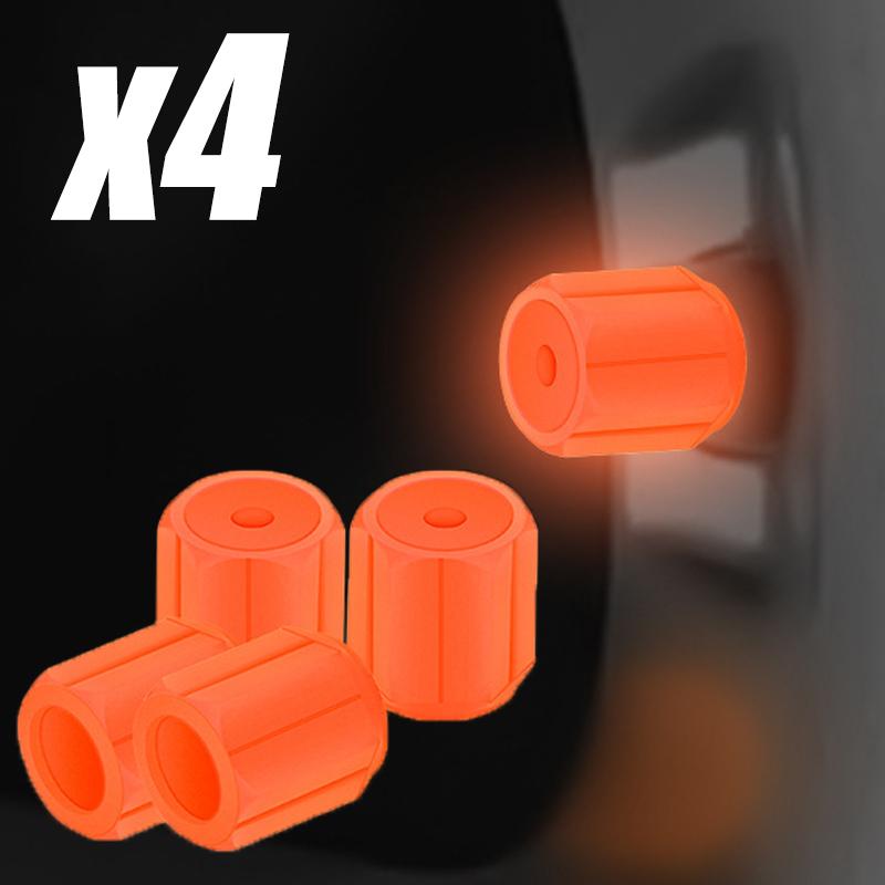 4/8/16 ks Auto Svítící Víčko Ventilku Pneumatiky Fluorescenční V Noci Svítící Motocykl Kolo Tryska Kola Víčka Ventilků Pneumatiky Automobilu Svítící Víčka