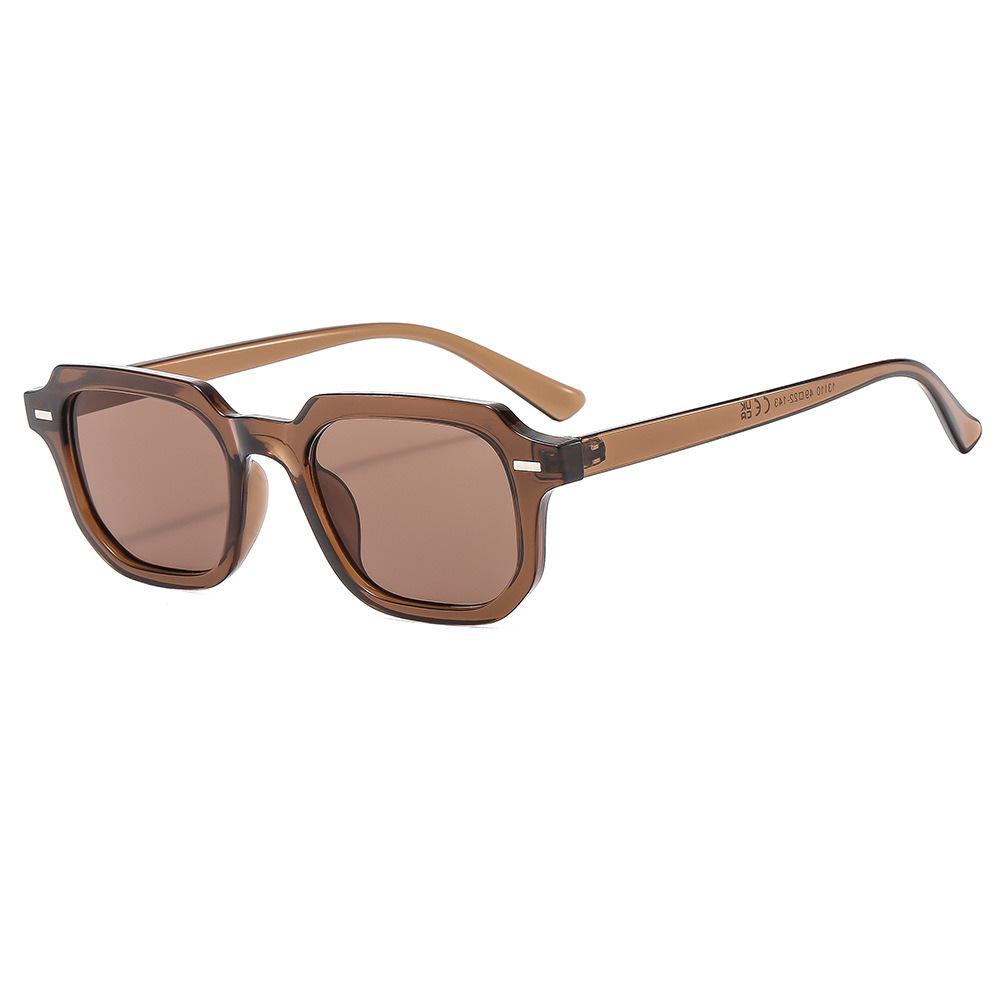 JYL TS Sunglasses UV Square Rivet Street Minimalist/13110 B-2334 розовый фуксии