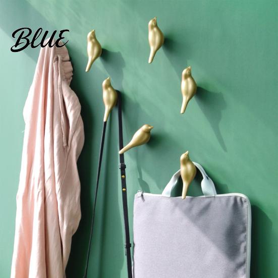 Rustic Home Wall Hooks Bird Hook Mounted Space Saving Shape Organizer Heavy Duty Resin Decorative Hanger for Coats Hats And Towels Bathroom