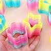 5pcs Multi-Shape Creative Spring Coil Kids Boys Girls Puzzle Toys New Rainbow Magic Springs Toys