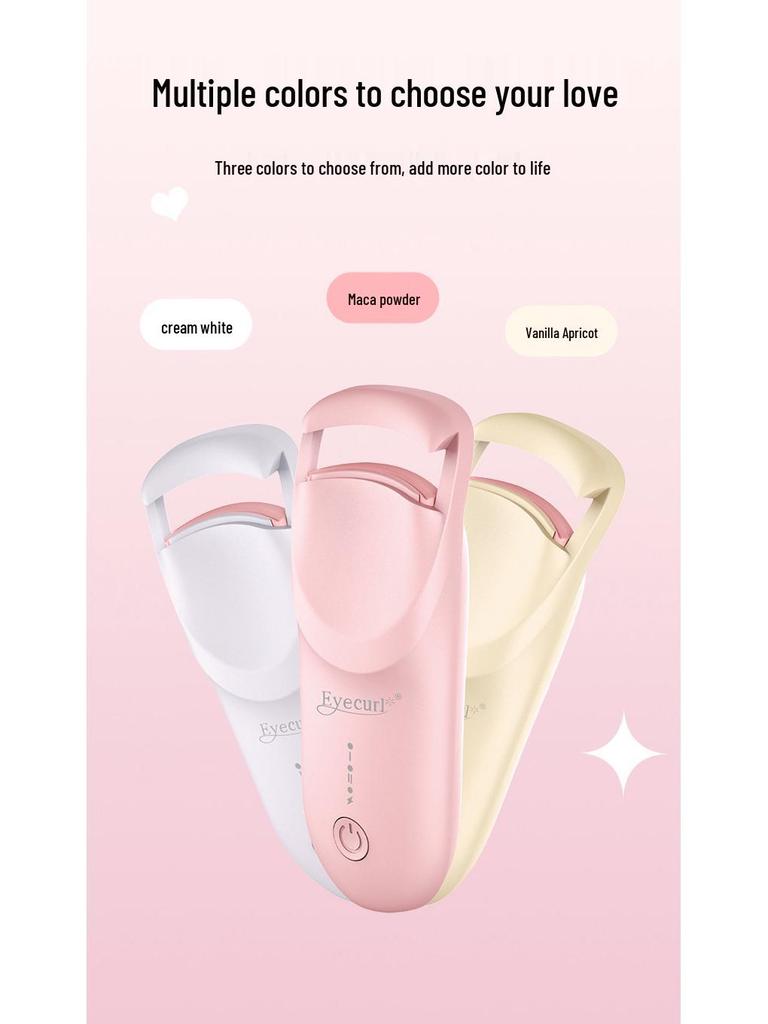 Neweyecurl Rechargeable Electric Heated Eyelash Curler for Women with Long-Lasting Wide-Angle Setting