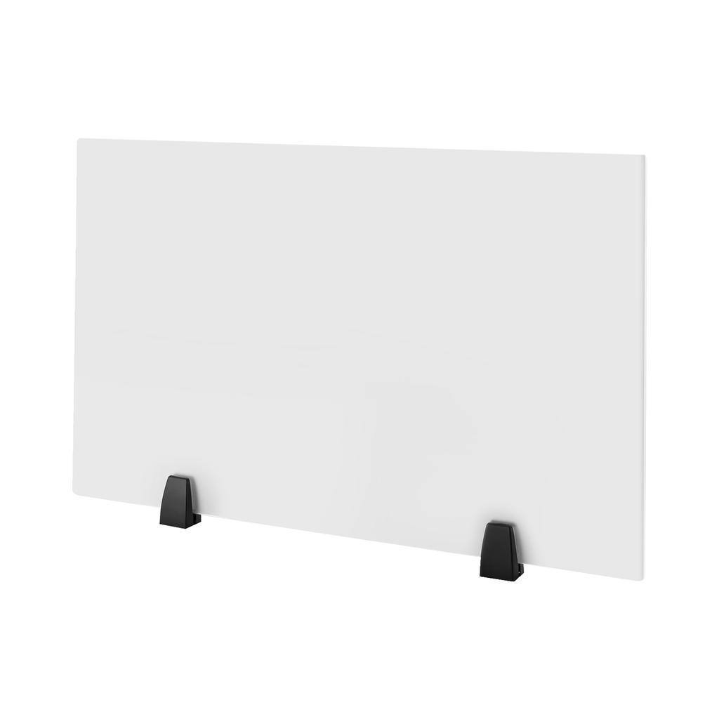 Frosted Acrylic Desk Divider Panel Organizer - 30 x 18 Inch, 2-Pack, Clamp-On Office Partition, Privacy Screen for Workstation