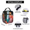 C-Chainsaws Man Insulated Lunch Bag Thermal Bag Reusable,Meal Container Denji Pochita Large Tote Lunch Box Food Storage Bag