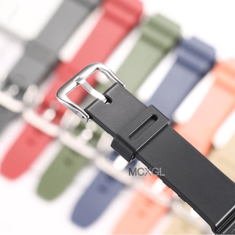 18mm Resin Replacement Strap For Casio F91W F108WH AE1200WH AE-1300WH W800H AE1000W F105W Mens Womens Watch Band Accessories