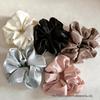 Korean Minimalist Satin Hair Tie: Large, Solid Color, High-End Women's Accessory