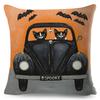 Cartoon Driving Car Cat Cushion Cover Decor Cute Pet Animal Pillowcase Polyester Pillow Case for Sofa Home Children Room 45x45cm