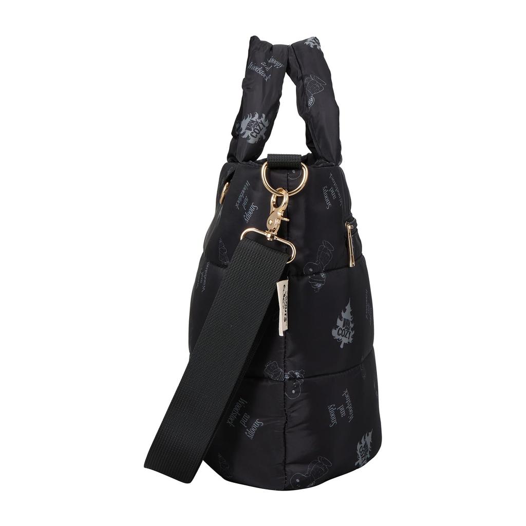Snoopy 2-Way Tote Bag 6100 PN180. Black Down