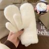Cute Gloves Candy Color Thick Warm Plush Gloves