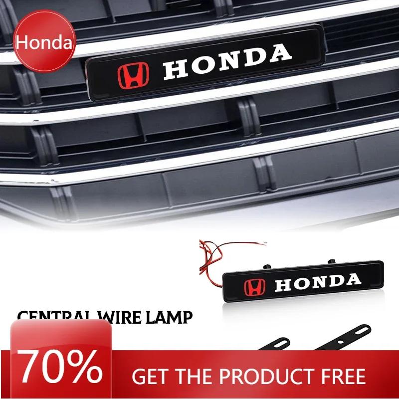XR Auto Neu Honda Auto Frontgrill Aufkleber Abzeichen Auto Scheinwerfergrill Emblem LED Licht Emblem Für Honda Mugen Accord Odyssey JAZZ CRV