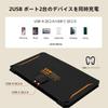 FlexSolar 30W Solar Panel, USB-A to Type-C Port, Foldable, Compact Solar Charger, IP67 Waterproof, Suitable for Earthquakes, Disasters, Outdoor Use, C