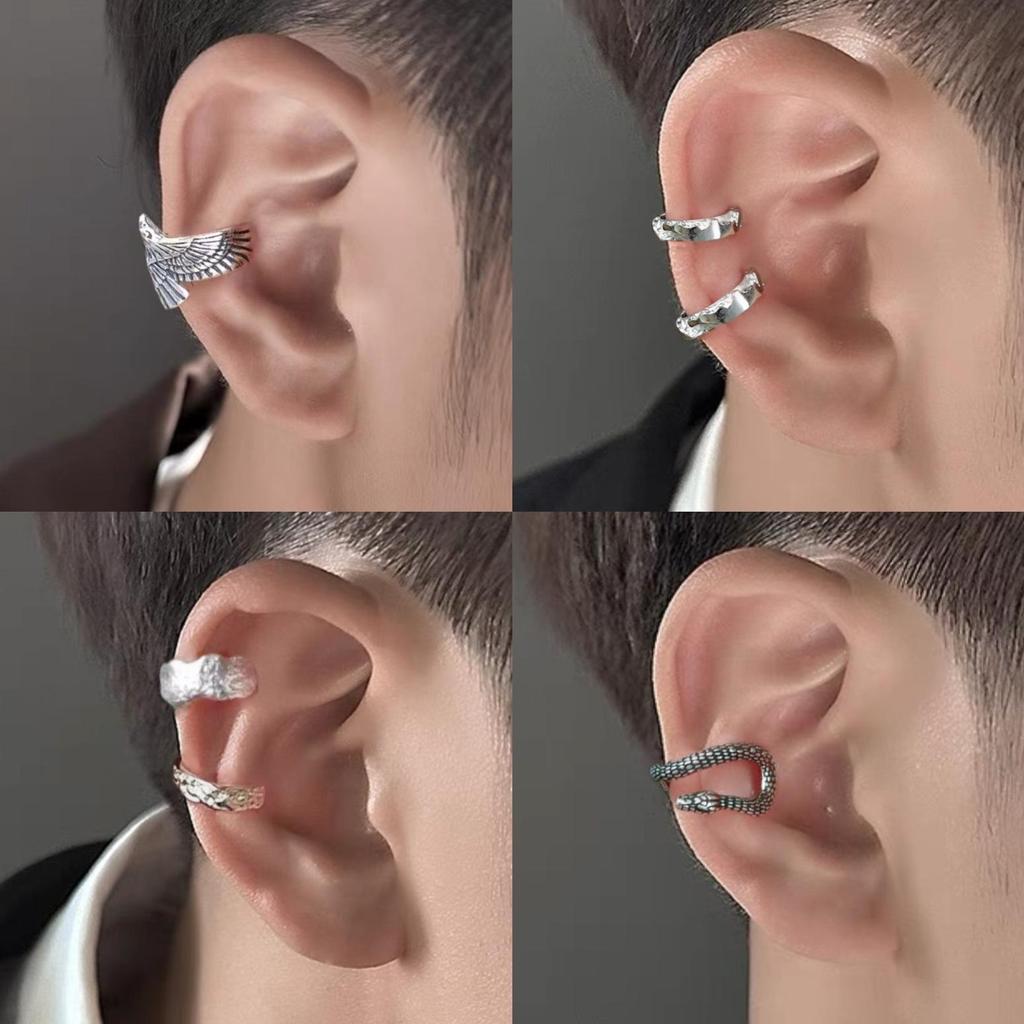 Painless Men's Ear Cuff: Vintage Chic, Niche Design, No Piercing Required