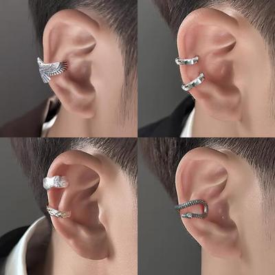 Painless Men's Ear Cuff: Vintage Chic, Niche Design, No Piercing Required