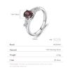 MODIAN 925 Silver Geometric Delicate Leaf Rings Classic Cocktail Party Fine Jewelry For Women Mother Mom Wife Girls
