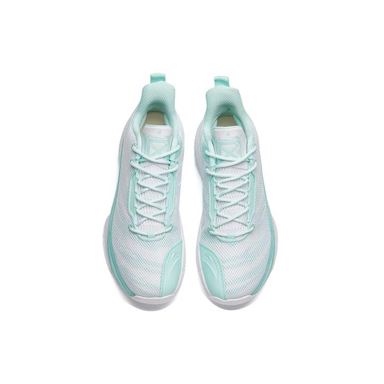 Anta Tênis de Basquete Attack 4 Mid Masculino Tênis Branco Azul 112231603-2