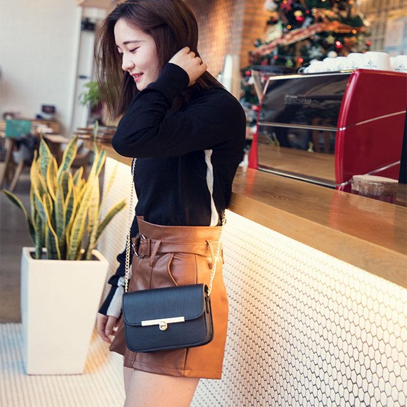 Elegant Handbag Pu Leather Shoulder Bag With Chain For A Sophisticated Look