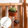 TerracottaPots Hangers Metal Anti Rust Hanging Potting Rack Hook Pots Hangers Planter Hanger For Hanging Flower Pot