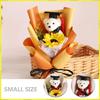 10 Pcs Set Graduation Bear Dolls Soft Plush Mini Bears With Graduation Cap Gown Red Diploma Ceremony For Graduates Bouquet Decor