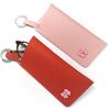 With Keyring Sunglasses Storage Bag PU Leather Hanging Sunglasses  Eyewear Accessories
