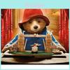 Pelúcia Macia do Urso Paddington Com Chaveiro Comemorativo da Rainha Elizabeth II