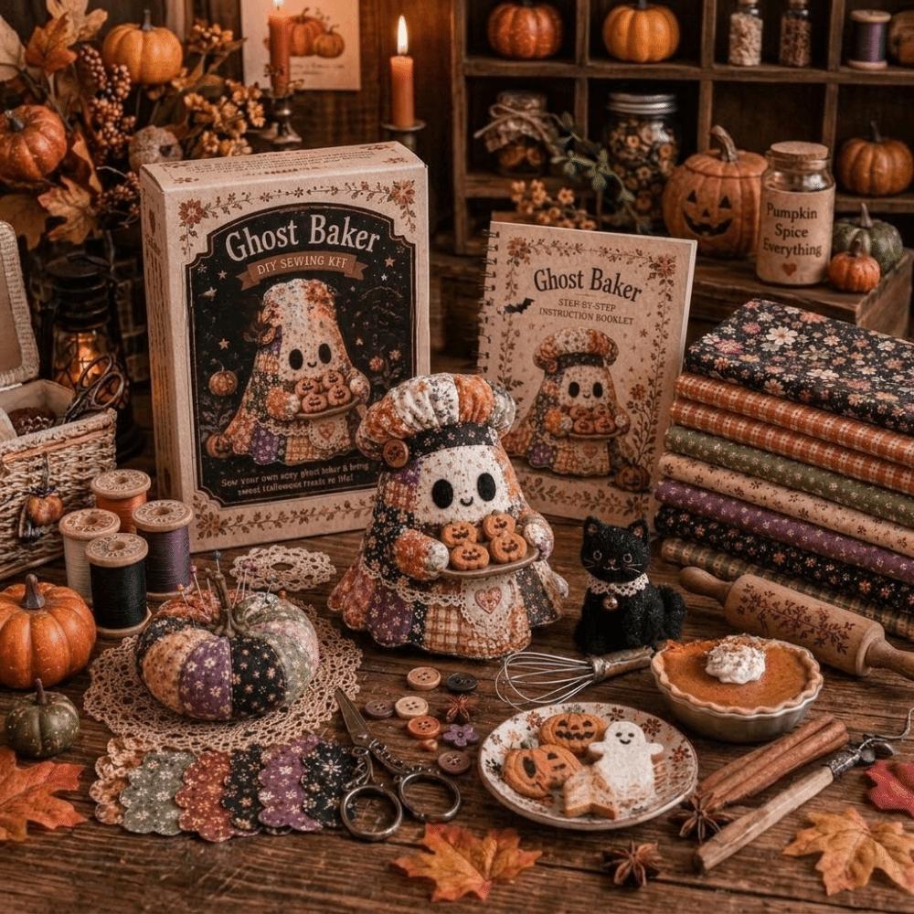 Complete Sewing Supplies Halloween DIY Sewing Kit Handmade Fabric Craft Set For Craft Lovers